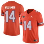 Men's Florida Gators #14 Chris Williamson NCAA Jordan Brand Orange Authentic Stitched College Football Jersey IUT8662QK